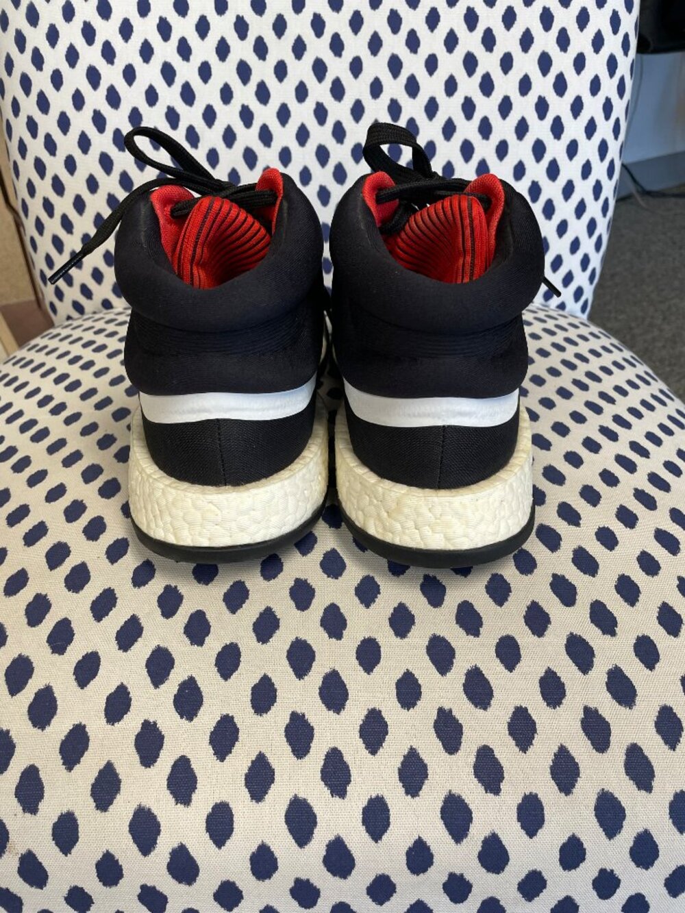 Adidas 11 Red Colorblock Shoes - Picture 5 of 9
